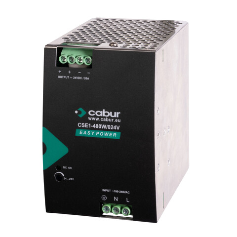 Power Supply 1-fas 120-230VAC 20A in 120-230VAC / out 24VDC 20A
