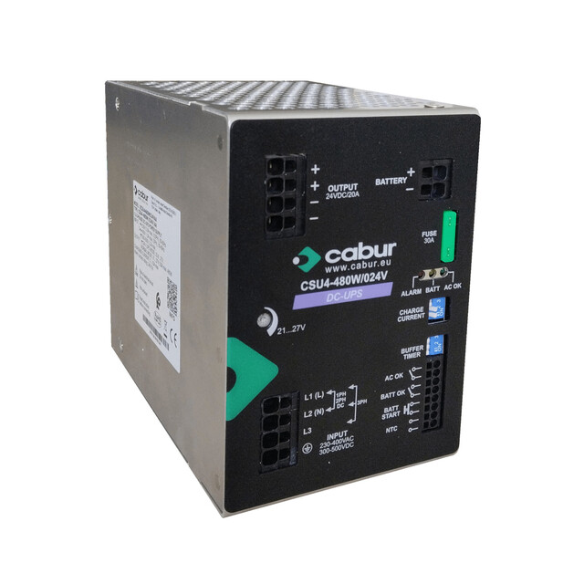 DC-UPS PS 1-3fas 230-500VAC 20A 1-3fas in 230-400-500VAC/ out 24VDC 20A 