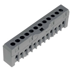 1-polig distribution block 12x10mm², blå 10-pack