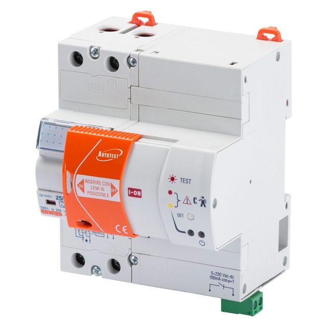 Jordfelsbrytare med ENDAST Autotest 2P AUTOTEST 25A 30mA - A[IR] 