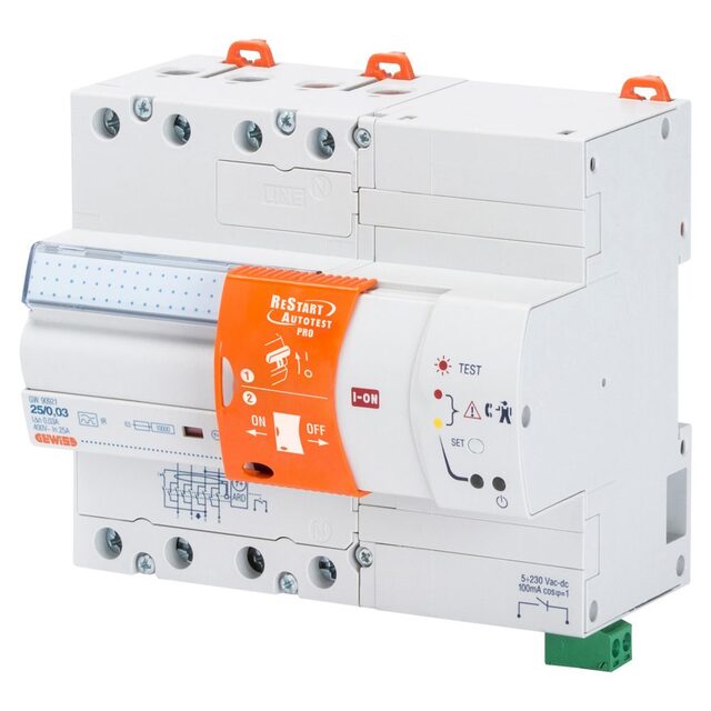 Jordfelsbrytare med ENDAST Autotest 4P AUTOTEST 63A 300mA - A[S] 