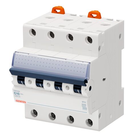 Minibrytare (MT60) 4-Pol C10 6KA 4 Moduler