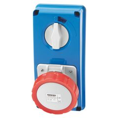 Vertikalt blockuttag utan säkring 16A 3P+N+E 400V V.INT.SOCK.O.N.B.6H SBF