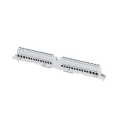 Terminalblock för skåp Skruvplint (2×16 mm² + 7×10 mm²)