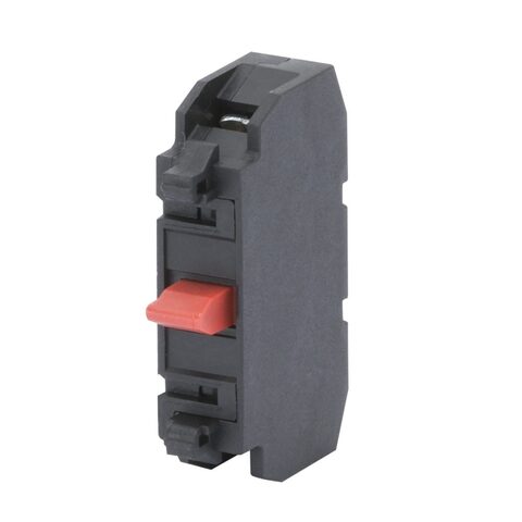 Kontaktblock, 1 NC 10 A, 250 V, röd