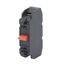 Kontaktblock, 1 NC 10 A, 250 V, röd