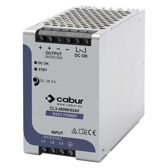 3-fas nätaggregat CSL3 480W 24V DC 20A 