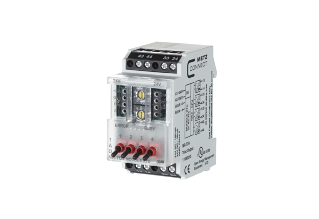 RIO, Modbus RTU, 4xTRIAC, 24V-250VAC med Hand/Auto, 24VAC/DC 