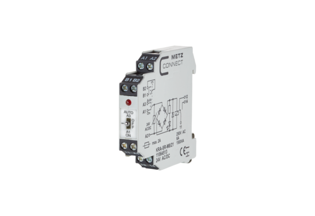 KRA-SR-M8/21, 1 changeover contact 24 V AC/DC 