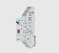 KMA-R-F8, Analog Hand/Auto modul, DIN LED, &#229;terf., 24VAC/DC 0-10V, galv.skild