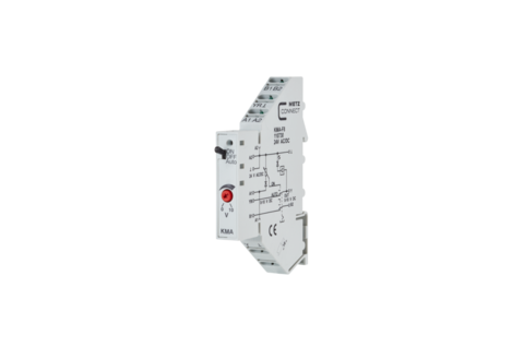 KMA-F8, Analog Hand/Auto modul, DIN LED, återföring , 24VAC/DC 0-10V