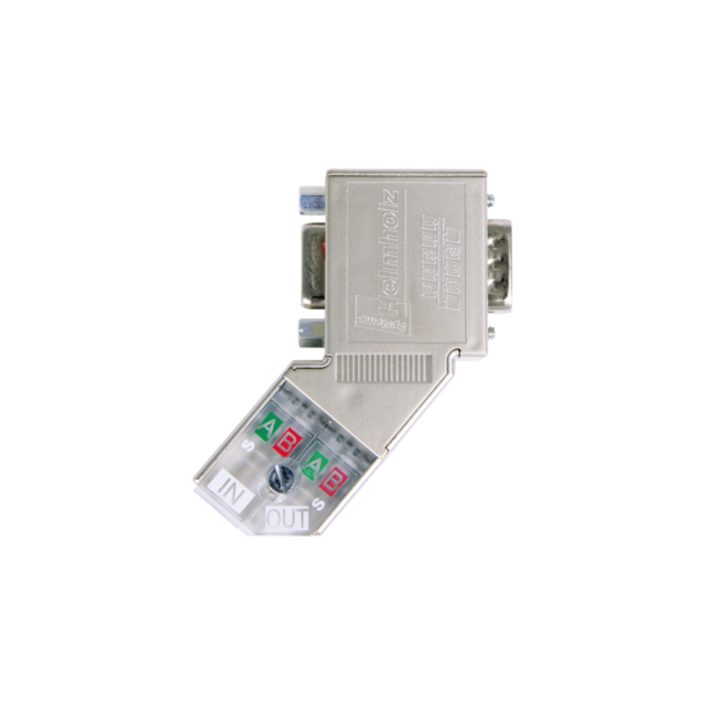 Vinklet ProfiBus connector. IDC terminering. Stackable 