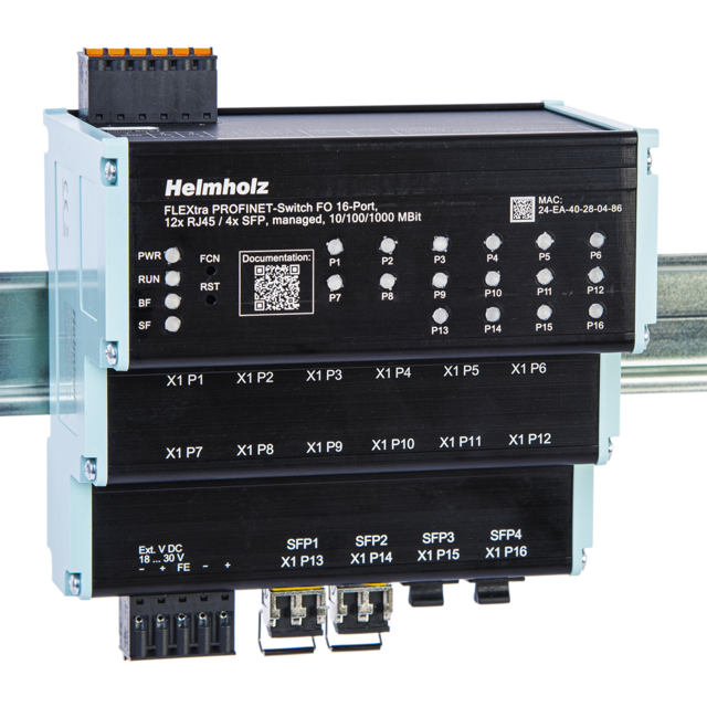 PROFINET-Switch FO 12xRJ45/4xFO 