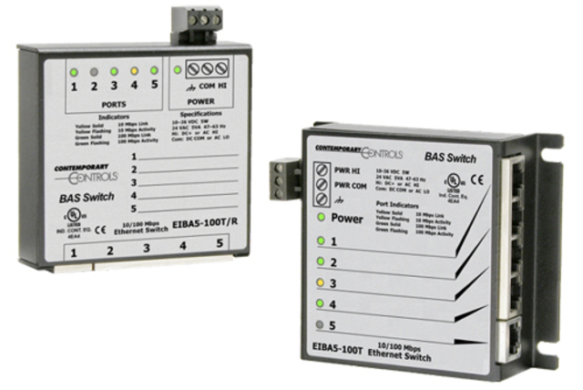 Ethernet Switch, BAS-Line Unmanaged 5x100TX, DIN-Rail 