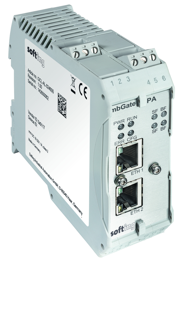 Modbus TCP to PROFIBUS PA Gateway 