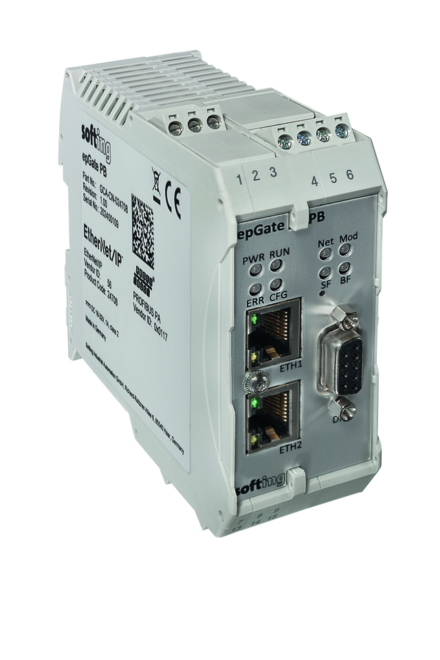 Ethernet/IP to PROFIBUS DP/PA Gateway 