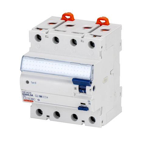 Jordfelsbrytare 4-Polig Typ B 40A 30mA