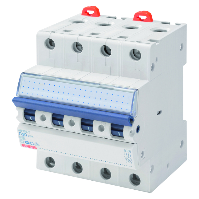 Automatsäkringar (MT100) 4-Polig C20 10KA 4 Moduler 