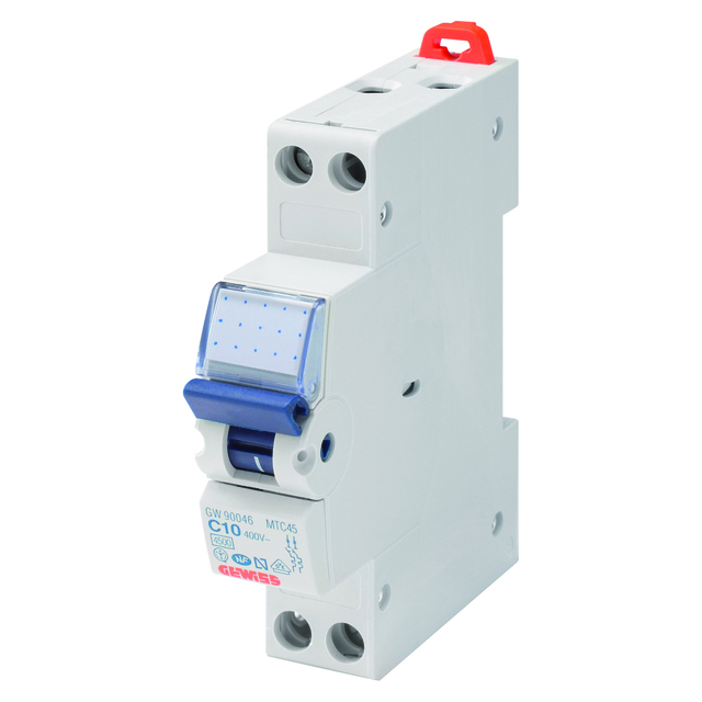 Kompakt automatsäkring (MTC100) 2-Pol C6 10kA 1 modul 