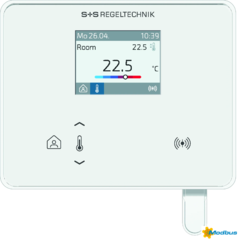 RYM 1431C-RH-MOD LCD Rumsregulator Temp, fukt Modbus VIT