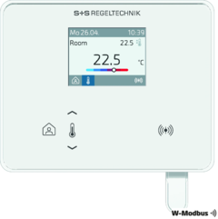 RYM 1441C-RH-WMOD LCD Rumsreg, Temp, fukt, W-Modbus VIT