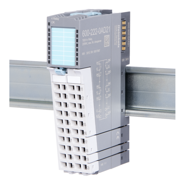 Digital output module – DO 4 x relays, 5 A, 230 VAC, changeover 