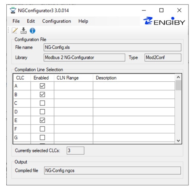 Engiby verktyg för att konfig. MODBUS från Excelfil 