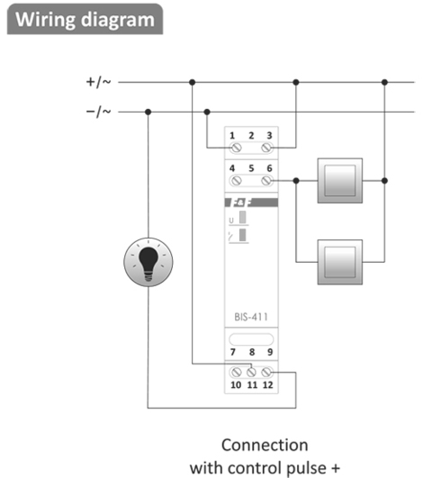 På/av, Un=24V eller 24V AC/DC, I=16A InRush(160A/20ms), kont 1NC, skruv, 1mod 