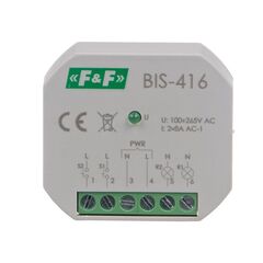 2-kanals p&#229;/av, Un=230V, I=2&#215;8A Kontakter 2NO, skruvanslutning, 1 modul