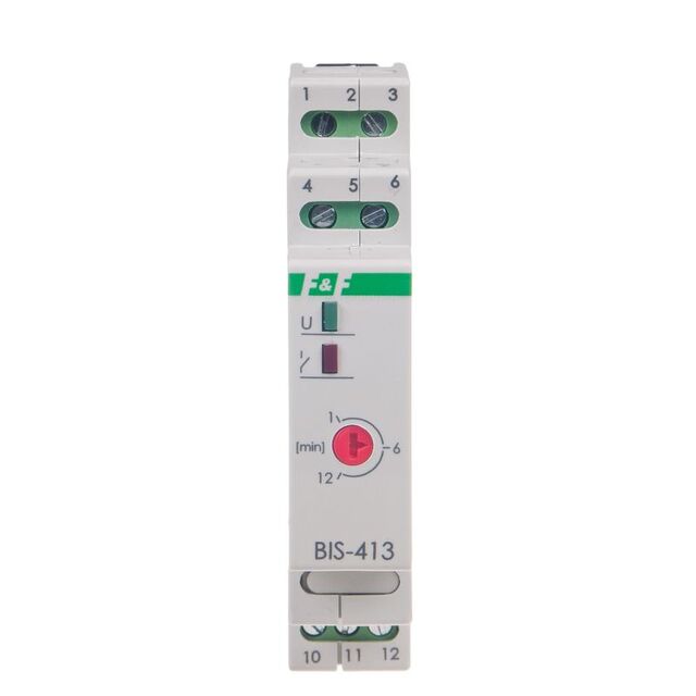 Med tidur, Un=230V eller 24V AC/DC I=16A, skruvanslutning, 1 modul 