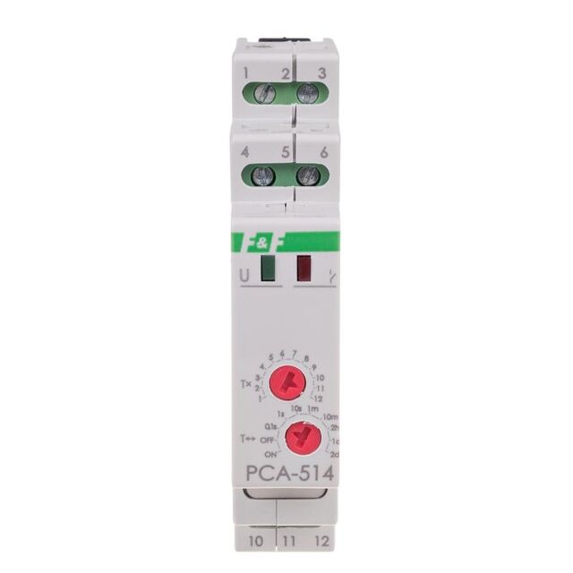 Analog styrmodul Fördröjd tillslag, 230V, 10A, 1 mod 