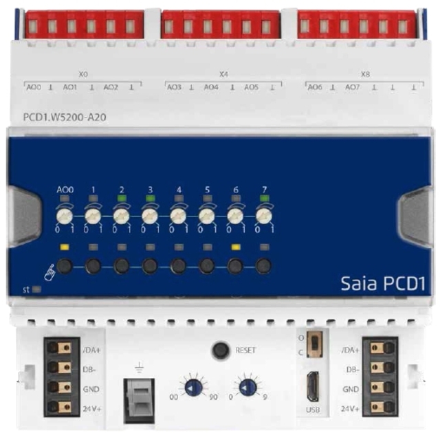 PCD1.W5200-A20 - E-Line RIO 8 Analoga Utgångar 