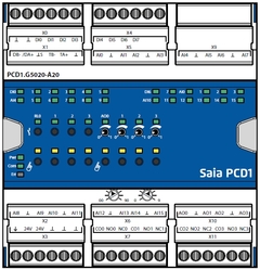 PCD1.G5020-A20 - E-Line RIO 8 Dig.In, 4 Dig.Ut, 16 Ana.In, 4 Ana.Ut