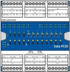 PCD1.G5010-A20 - E-Line RIO 12 Dig.In, 4 Dig.Ut, 12 Ana.In, 8 Ana.Ut