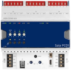 PCD1.G2200-A20 - E-Line RIO 8 universella ing&#229;ng., 4 Analoga Utg&#229;ng.