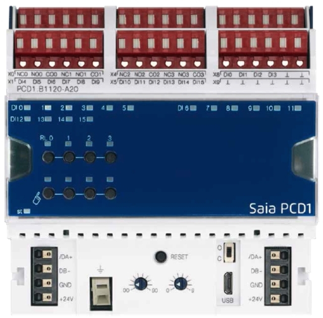 PCD1.B1120-A20 - E-Line RIO 16 Digitala Ingångar, 4 Digitala Utgång. 