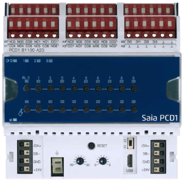 PCD1.B1100-A20 - E-Line RIO 4 Digitala Ingångar, 10 Digitala Utgång. 