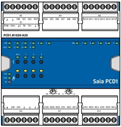 PCD1.B1020-A20 - E-Line RIO 16 Digitala Ing&#229;ngar, 4 Digitala Utg&#229;ng.