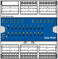 PCD1.B1010-A20 - E-Line RIO 24 Digitala Ing&#229;ngar, 6 Digitala Utg&#229;ng.