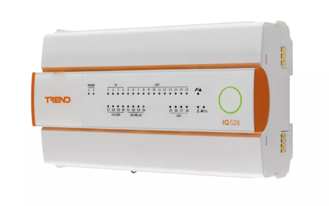 IQ528 28 inbyggda I/O, Exp till 52 I/O 28 I/O, NC funktionalitet, 24 Vac/dc 