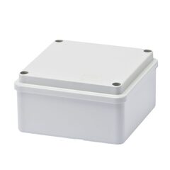 APP L&#197;DA 100X100X50 IP56 GR&#197; Skruvlock med sl&#228;ta sidor &amp; lock 650 &#176;C