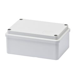 APP L&#197;DA 120X80X50 IP56 GR&#197; Skruvlock med sl&#228;ta sidor &amp; lock 650 &#176;C