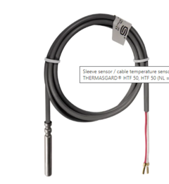 HTF50&#160;Pt1000&#160;Silikon&#160;3M Hylssensor/kabeltempsensor,&#160;Pt1000